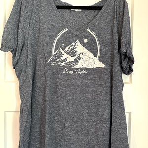 Maurices 2X Blue Starry Nights Top